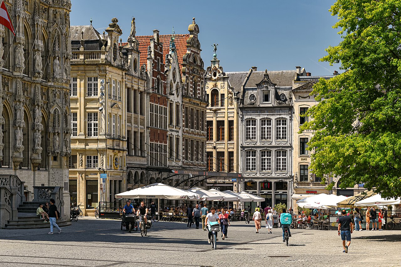 Leuven historic market square